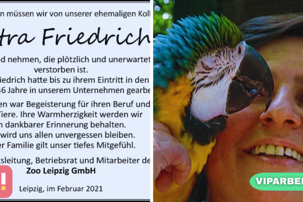 petra friedrich zoo leipzig todesursache