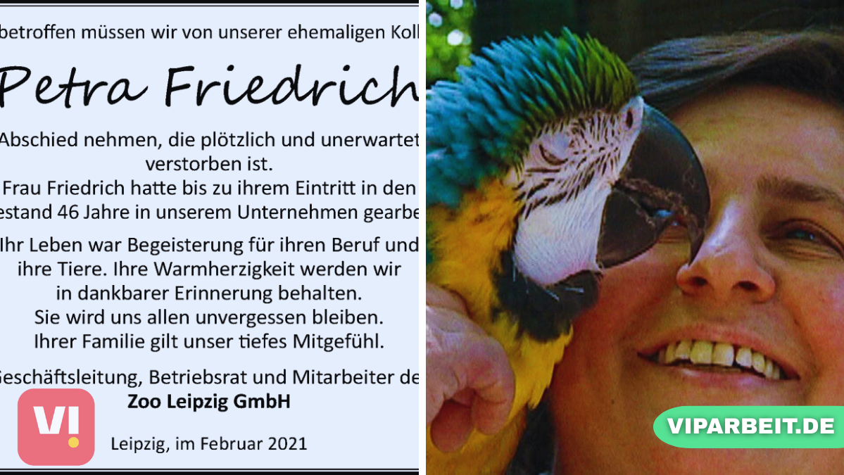 petra friedrich zoo leipzig todesursache